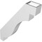 Ekena Millwork 3-in. W x 16-in. D x 22-in. H Copenhagen Architectural Grade PVC Knee Brace BRCP03X16X22CHG - alternate 6